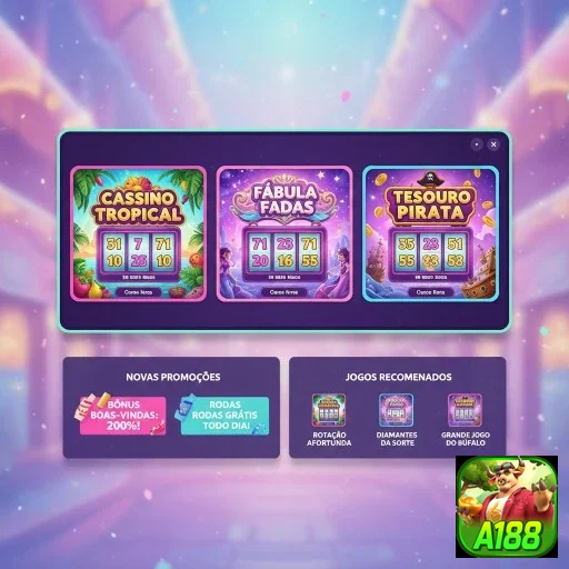 Ilustração de Descubra as recompensas VIP no cassino online a188